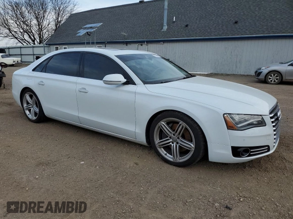 2013 Audi A8 3.0L with VIN WAURGAFD6DN004840, listed as a Copart auction lot 53507355 with 92,207 mi miles and Clean title. Bid and sale history available at DreamBid. Image 4.