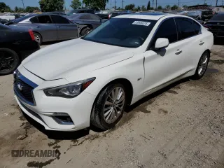 2020 Infiniti Q50 Luxe with VIN JN1EV7AP7LM206654, listed as a Copart auction lot 63908025 with 90,744 mi miles and Clean title. Bid and sale history available at DreamBid. Image 1.