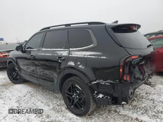 2024 Kia Telluride EX with VIN 5XYP3DGC9RG424653, listed as a Copart auction lot 44576655 with 27,418 mi miles and Salvage Title. Bid and sale history available at carsss.com. Image 2.