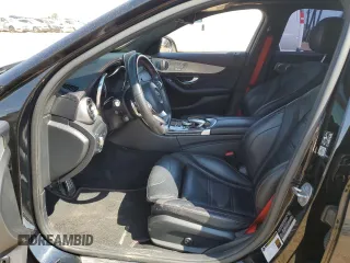 2018 Mercedes-Benz C 43 AMG with VIN 55SWF6EB4JU256519, listed as a Copart auction lot 63556254 with 66,677 mi miles and Salvage Title. Bid and sale history available at carsss.com. Image 7.