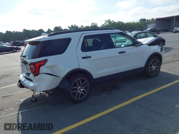 2017 Ford Explorer Sport with VIN 1FM5K8GT5HGE24240, listed as a IAAI auction lot 42490305 with 102,974 mi miles and . Bid and sale history available at DreamBid. Image 4.