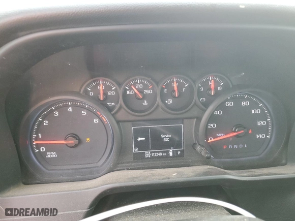 2019 Chevrolet Silverado 1500 Work Truck with VIN 1GCRYAEF3KZ397527, listed as a Copart auction lot 74936094 with 112,249 mi miles and Salvage Title. Bid and sale history available at carsss.com. Image 9.