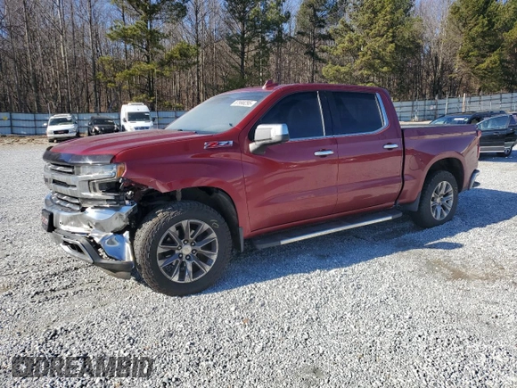 2019 Chevrolet Silverado 1500 LTZ with VIN 3GCUYGED4KG261726, listed as a Copart auction lot 87998295 with 84,904 mi miles and Salvage Title. Bid and sale history available at DreamBid. Image 1.