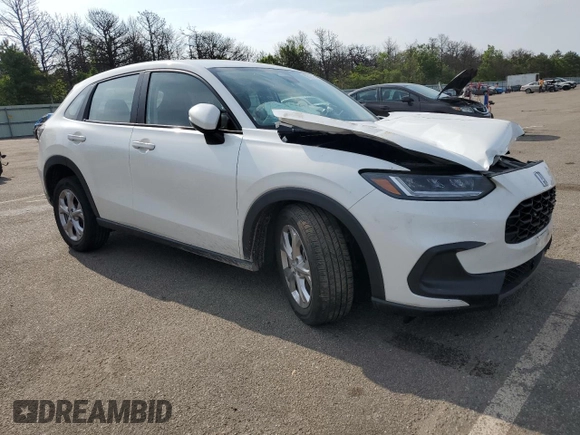 2023 Honda HR-V LX with VIN 3CZRZ2H31PM749026, listed as a Copart auction lot 59519705 with 22,810 mi miles and Salvage title. Bid and sale history available at DreamBid. Image 4.