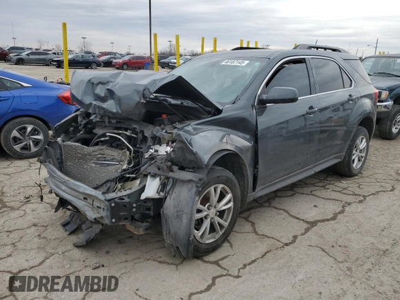 2017 Chevrolet Equinox LT with VIN 2GNALCEK0H1578808, listed as a Copart auction lot 46187145 with 102,622 mi miles and Salvage Title. Bid and sale history available at carsss.com. Image 1.