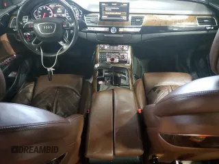 2015 Audi A8 L 4.0T with VIN WAU32AFD3FN036507, listed as a Copart auction lot 82298094 with 77,156 mi miles and Salvage Title. Bid and sale history available at carsss.com. Image 8.