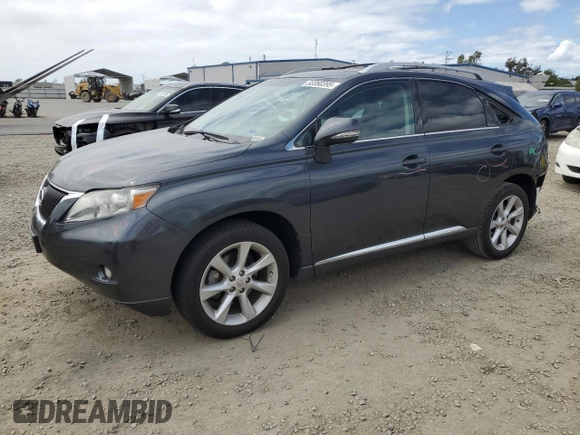 2010 Lexus RX 350 with VIN 2T2ZK1BA3AC032487, listed as a Copart auction lot 53350395 with 149,733 mi miles and Salvage Title. Bid and sale history available at carsss.com. Image 1.