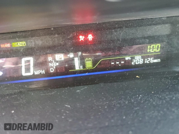 2012 Toyota Prius Two with VIN JTDZN3EU5C3075978, listed as a Copart auction lot 88451795 with 208,126 mi miles and Salvage Title. Bid and sale history available at DreamBid. Image 9.