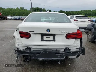 2018 BMW 3 Series 330i xDrive with VIN WBA8D9G50JNU66803, listed as a Copart auction lot 57295225 with 38,967 mi miles and Salvage title. Bid and sale history available at DreamBid. Image 6.