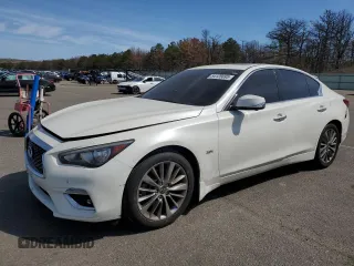2020 Infiniti Q50 Luxe z VIN JN1EV7AR8LM252494, wystawiony jako Copart lot #54125695 z przebiegiem 37 222 mil mil oraz Szkoda całkowita • Salvage title. Historia ofert i sprzedaży dostępna na DreamBid. Obrazek 1.