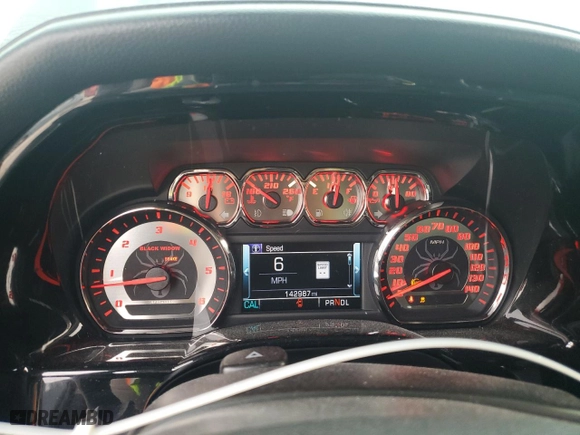 2017 Chevrolet Silverado 1500 LTZ with VIN 3GCUKSEJ3HG415362, listed as a Copart auction lot 47998345 with 142,987 mi miles and Salvage Title. Bid and sale history available at carsss.com. Image 9.