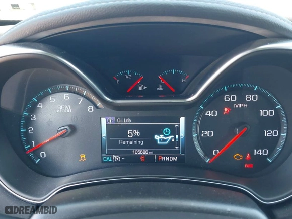 2018 Chevrolet Impala LT with VIN 2G1105S33J9173066, listed as a IAAI auction lot 41681090 with 105,686 mi miles. Bid and sale history available at carsss.com. Image 7.
