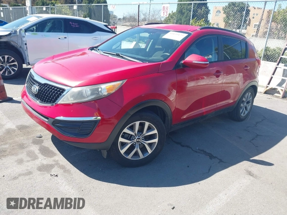 2014 Kia Sportage LX with VIN KNDPB3AC0E7607615, listed as a IAAI auction lot 41839123 with 93,946 mi miles. Bid and sale history available at carsss.com. Image 17.