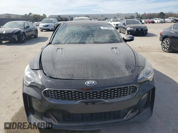 2020 Kia Stinger GT-Line with VIN KNAE15LA6L6083307, listed as a Copart auction lot 42766605 with 52,767 mi miles and Salvage Title. Bid and sale history available at DreamBid. Image 5.