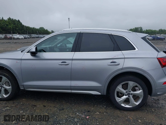 2022 Audi Q5 S line Premium Plus with VIN WA1EAAFY7N2002131, listed as a IAAI auction lot 42496307 with 25,840 mi miles and . Bid and sale history available at DreamBid. Image 14.
