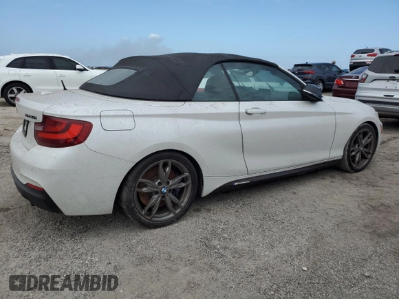 2016 BMW 2 Series M235i with VIN WBA1M1C53GV393976, listed as a Copart auction lot 74225284 with 0 mi miles and Non Repairable. Bid and sale history available at carsss.com. Image 3.