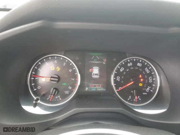 2022 Toyota RAV4 XLE Premium with VIN 2T3C1RFV1NC191630, listed as a Copart auction lot 44198815 with 10,699 mi miles and Salvage Title. Bid and sale history available at carsss.com. Image 9.