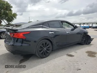 2017 Nissan Maxima SV with VIN 1N4AA6AP3HC434039, listed as a Copart auction lot 62537155 with 126,367 mi miles and Salvage title. Bid and sale history available at DreamBid. Image 3.