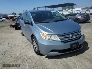 2013 Honda Odyssey EX with VIN 5FNRL5H44DB021590, listed as a Copart auction lot 49487515 with 107,244 mi miles and Salvage Title. Bid and sale history available at carsss.com. Image 12.