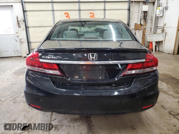 2014 Honda Civic LX z VIN 19XFB2F5XEE037008, wystawiony jako Copart lot #51533375 z przebiegiem Nie podano mil oraz Szkoda całkowita • Salvage title. Historia ofert i sprzedaży dostępna na DreamBid. Obrazek 6.