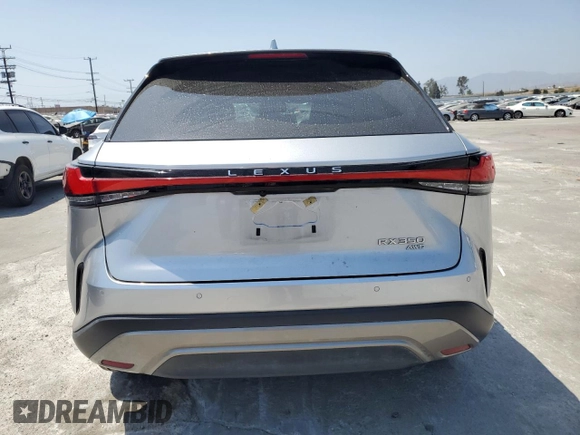 2023 Lexus RX 350 with VIN 2T2BAMCA0PC026398, listed as a Copart auction lot 62109625 with 25,324 mi miles and Salvage title. Bid and sale history available at DreamBid. Image 6.