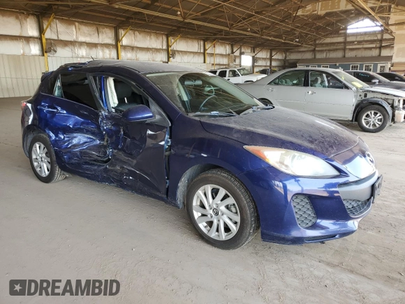 2013 Mazda 3 i Touring with VIN JM1BL1LP8D1795944, listed as a Copart auction lot 60702835 with 117,959 mi miles and Salvage title. Bid and sale history available at DreamBid. Image 4.