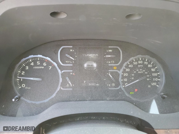2019 Toyota Tundra 4WD SR5 with VIN 5TFAY5F18KX805829, listed as a Copart auction lot 48970115 with 84,982 mi miles and Salvage Title. Bid and sale history available at carsss.com. Image 9.