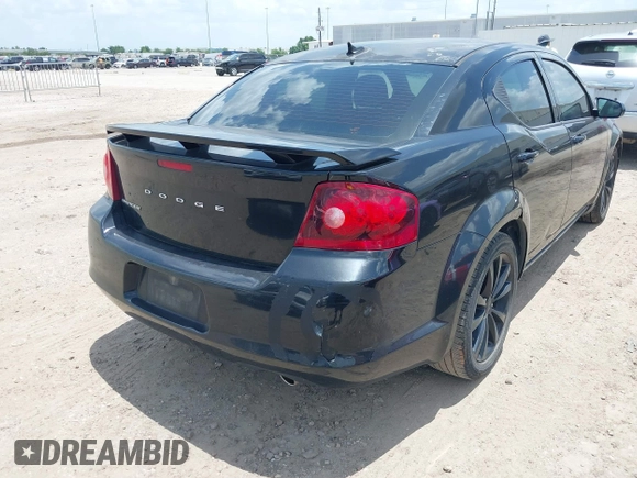 2014 Dodge Avenger SE with VIN 1C3CDZAG3EN104594, listed as a IAAI auction lot 42561392 with 129,208 mi miles and . Bid and sale history available at DreamBid. Image 6.