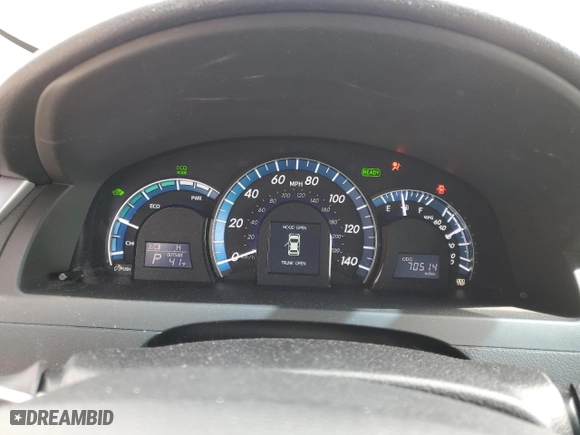 2012 Toyota Camry Hybrid XLE with VIN 4T1BD1FK2CU019430, listed as a Copart auction lot 49399725 with 70,514 mi miles and Salvage Title. Bid and sale history available at carsss.com. Image 9.