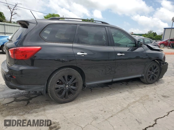 2018 Nissan Pathfinder S with VIN 5N1DR2MN7JC654997, listed as a Copart auction lot 61144015 with 141,732 mi miles and Salvage title. Bid and sale history available at DreamBid. Image 3.