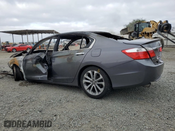 2015 Honda Accord Sport with VIN 1HGCR2F5XFA064486, listed as a Copart auction lot 54160845 with Not Provided miles and Non Repairable. Bid and sale history available at DreamBid. Image 2.