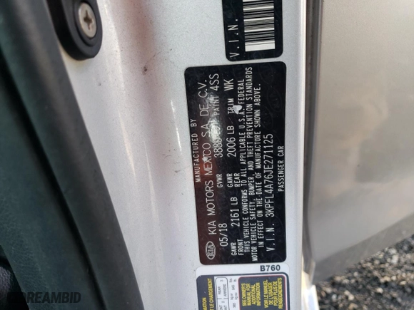 2018 Kia Forte LX with VIN 3KPFL4A76JE271125, listed as a Copart auction lot 45086795 with 114,840 mi miles and Salvage Title. Bid and sale history available at carsss.com. Image 12.
