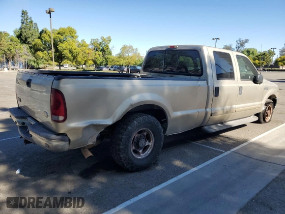 2001 Ford F-350 with VIN 3FTSW30S81MA31568, listed as a Copart auction lot 80055324 with 534,311 mi miles and Clean title. Bid and sale history available at DreamBid. Image 3.