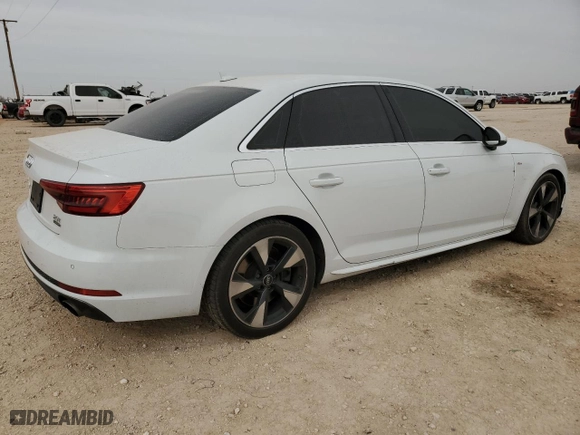 2017 Audi A4 Premium Plus with VIN WAUENAF4XHN000820, listed as a Copart auction lot 45056305 with 108,222 mi miles and Salvage Title. Bid and sale history available at carsss.com. Image 3.