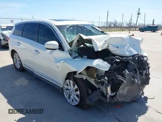 2014 Infiniti QX60 with VIN 5N1AL0MN9EC535802, listed as a IAAI auction lot 41734897 with 149,284 mi miles. Bid and sale history available at carsss.com. Image 1.