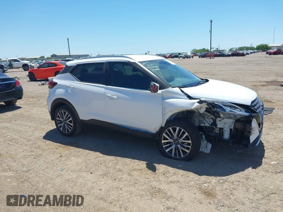 2024 Nissan Kicks SV z VIN 3N1CP5CV0RL482954, wystawiony jako IAAI lot #41978519 z przebiegiem 13 816 mil mil oraz . Historia ofert i sprzedaży dostępna na DreamBid. Obrazek 1.