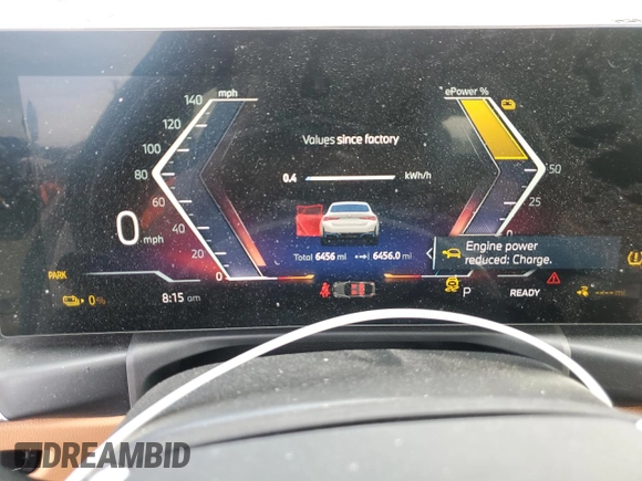 2024 BMW i4 eDrive35 z VIN WBY43AW05RFT14046, wystawiony jako Copart lot #54940645 z przebiegiem 6 456 mil mil oraz Szkoda całkowita • Salvage title. Historia ofert i sprzedaży dostępna na DreamBid. Obrazek 9.