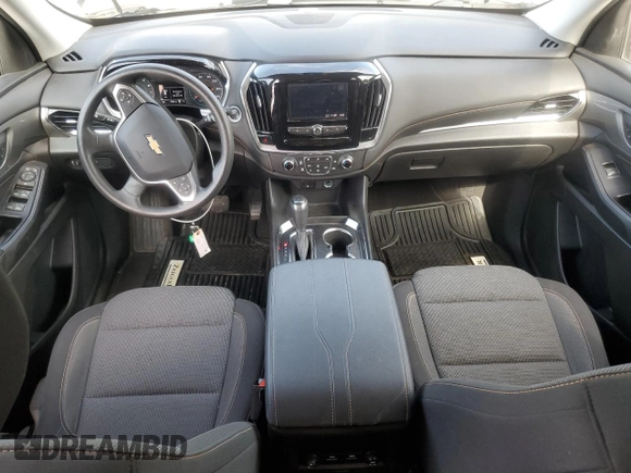 2020 Chevrolet Traverse LS with VIN 1GNERFKW4LJ185840, listed as a Copart auction lot 61645455 with 47,682 mi miles and Salvage title. Bid and sale history available at DreamBid. Image 8.