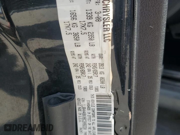 2008 Jeep Commander Sport with VIN 1J8HH48K08C209220, listed as a Copart auction lot 54920625 with 234,573 mi miles and Salvage Title. Bid and sale history available at DreamBid. Image 14.