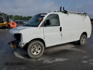 2008 Chevrolet Express Cargo z VIN 1GCFG15X481194927, wystawiony jako Copart lot #57104475 z przebiegiem 308 631 mil mil oraz Szkoda całkowita • Salvage title. Historia ofert i sprzedaży dostępna na DreamBid. Obrazek 1.