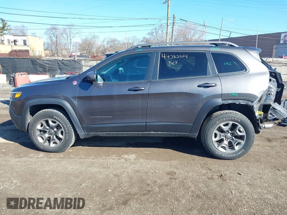 2019 Jeep Cherokee Trailhawk with VIN 1C4PJMBX6KD410391, listed as a IAAI auction lot 41821355 with 79,473 mi miles and . Bid and sale history available at DreamBid. Image 15.