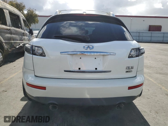 2006 Infiniti FX35 with VIN JNRAS08W86X205122, listed as a Copart auction lot 78112114 with 240,862 mi miles and Clean Title. Bid and sale history available at carsss.com. Image 6.