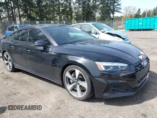 2020 Audi A5 Sportback Premium Plus with VIN WAUBNCF50LA004494, listed as a IAAI auction lot 42003551 with 32,595 mi miles. Bid and sale history available at carsss.com. Image 1.
