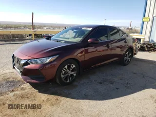 2023 Nissan Sentra SV with VIN 3N1AB8CV7PY287456, listed as a Copart auction lot 50069235 with 27,981 mi miles and Salvage Title. Bid and sale history available at carsss.com. Image 1.