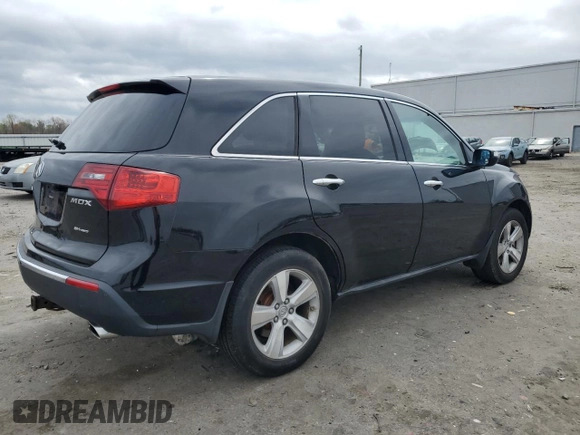2010 Acura MDX with VIN 2HNYD2H27AH504075, listed as a Copart auction lot 51822935 with 174,471 mi miles and Salvage Title. Bid and sale history available at carsss.com. Image 3.