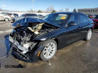 2018 BMW 3 Series 320i xDrive with VIN WBA8E5G57JNU46442, listed as a Copart auction lot 46619795 with 0 mi miles and Salvage Title. Bid and sale history available at carsss.com. Image 1.