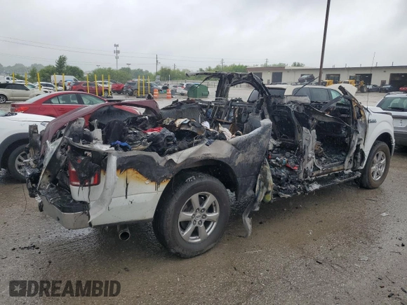 2018 Ford F-150 XL with VIN 1FTEW1E56JFC31157, listed as a Copart auction lot 59553225 with Not provided miles and Non repairable. Bid and sale history available at DreamBid. Image 3.