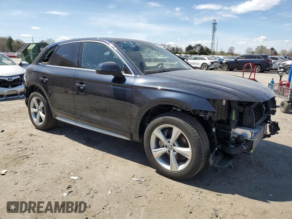 2020 Audi Q5 Premium Plus with VIN WA1BNAFY2L2106840, listed as a Copart auction lot 51141475 with 51,632 mi miles and Salvage Title. Bid and sale history available at carsss.com. Image 4.
