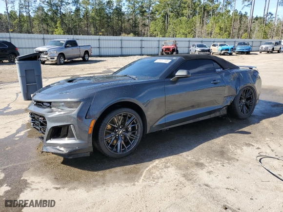 2018 Chevrolet Camaro ZL1 with VIN 1G1FJ3D66J0169568, listed as a Copart auction lot 46657185 with 36,198 mi miles and Salvage Title. Bid and sale history available at carsss.com. Image 1.