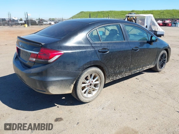 2015 Honda Civic Sedan LX with VIN 19XFB2F53FE207050, listed as a IAAI auction lot 41874318 with 217,600 mi miles. Bid and sale history available at carsss.com. Image 4.